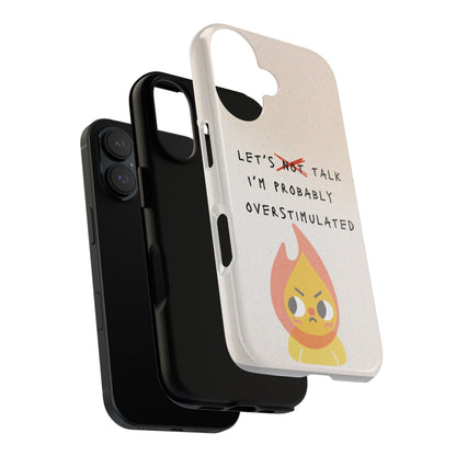 Let's Not Talk Overstimulated Phone Cover Neurodiversity