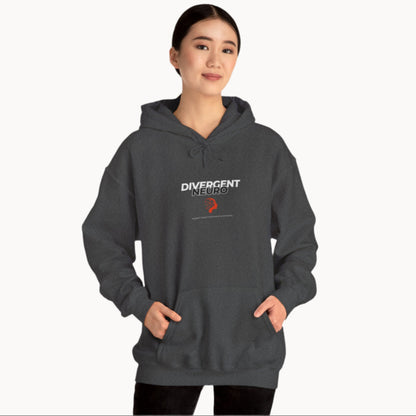 Young woman in Support Neuroinclusive environments Grey Hoodie